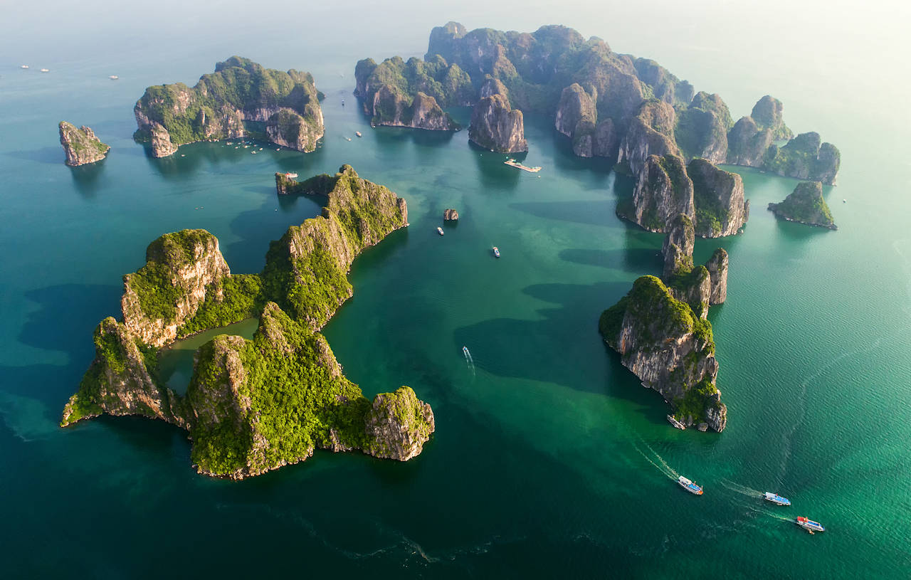 1280 Aerial view floating fishing village and rock island shutterstock 1218764579