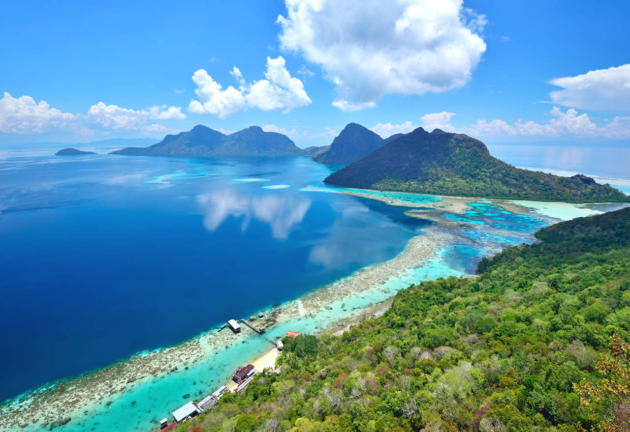 1280 Aerial view island of Bohey Dulang near Siapdan Island Sabah Borneo shutterstock 297845405