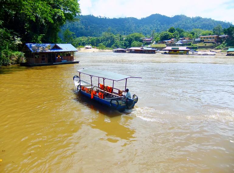 770 Taman Negara Tourist boat on Tembeling river Taman Negara National Park Malaysia2