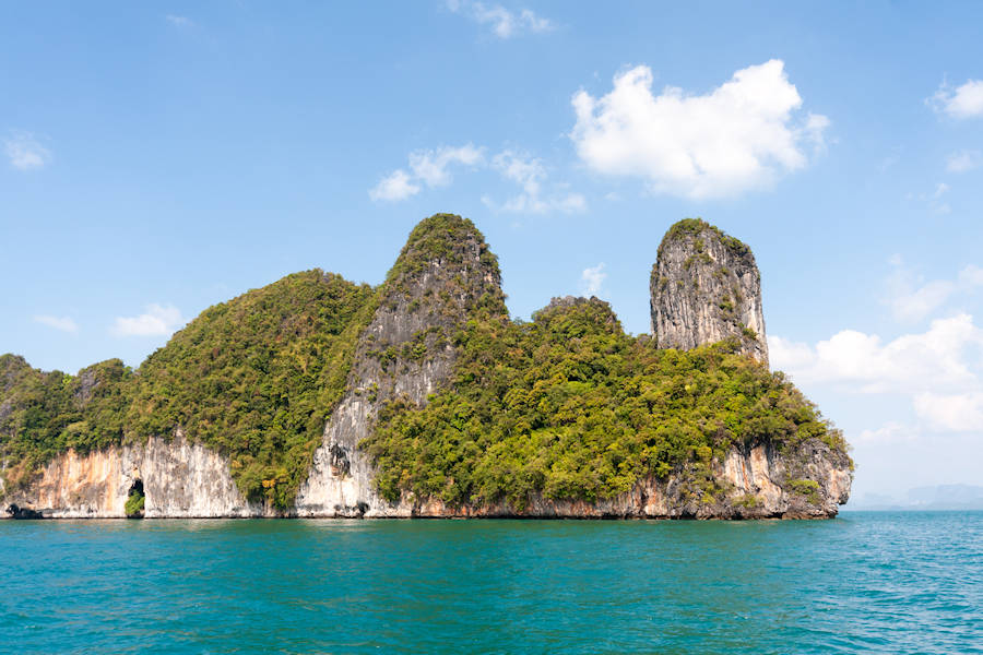 900 Limestone cliffs on Koh Phanak Phang Nga Bay shutterstock 1388680250