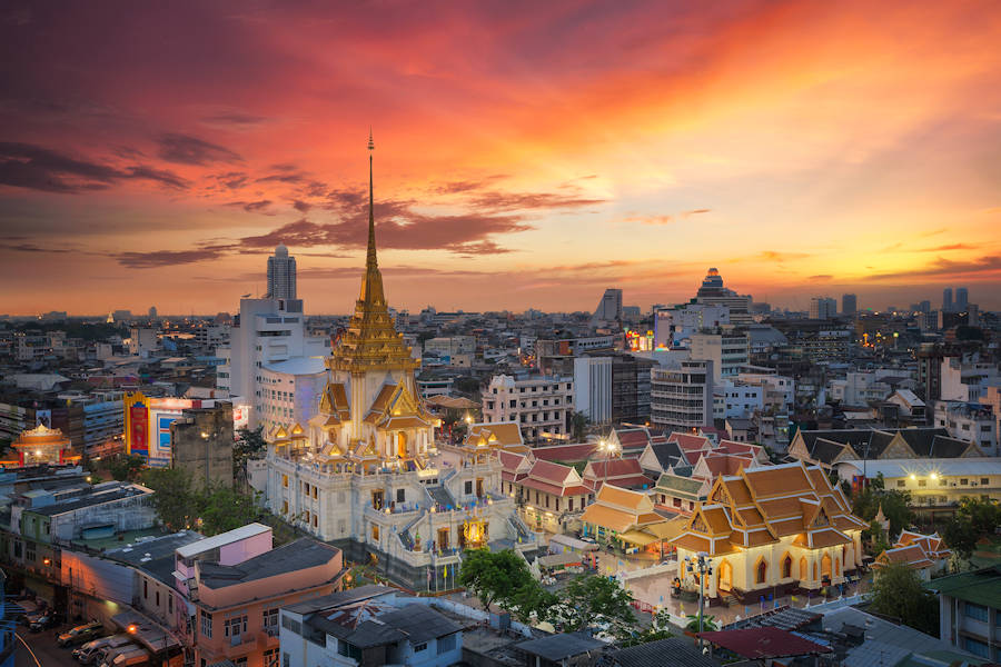 900 Wat Trimit and China town area in Bangkok shutterstock 538921720