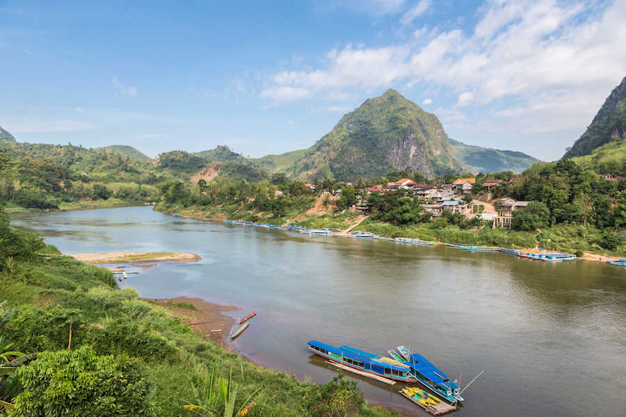 900 the Nam Ou river in the Luang Prabang shutterstock 296862956