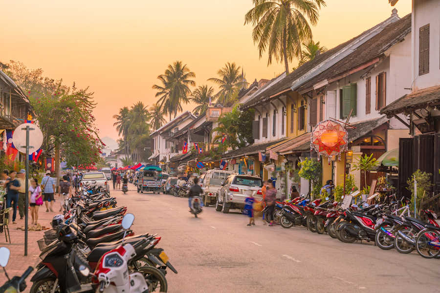 Web 900 Street in old town Luang Prabang shutterstock 583207567