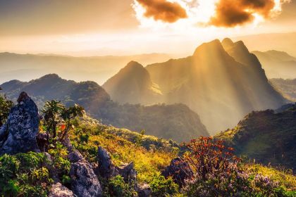1400 Raylight sunset Landscape at Doi Luang Chiang Dao shutterstock 249650512